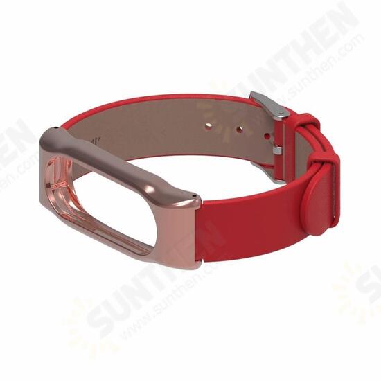 Leather Bracelet Replacement for Xiaomi MiBand 2 Wrist Strap Smartband Non-original Leather Bracelet Replacement for Xiaomi MiBand 2 Wrist Strap Smartband Non-original