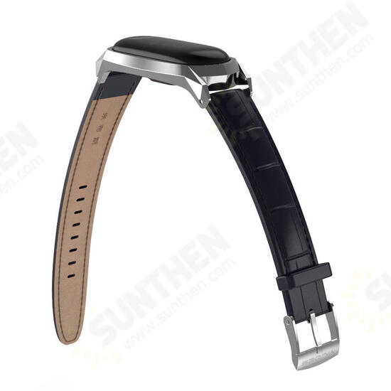 Leather Watch Strap Replacement Watch Band for Xiaomi Mi band 3 Smart Watch Non-original