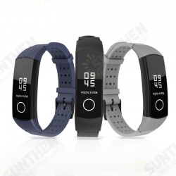 Silicone Wrist Strap Waterproof Watch Band for HuHonor Band 4 Smart Watch