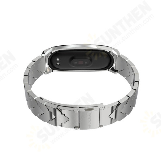 V Type Full Steel Watch Band for Xiaomi mi band 5 Smart Watch Non-original