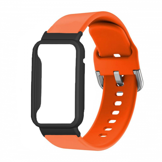 Multi-color Silicone Replacement Strap Smart Watch Band Watch Case Cover for Xiaomi Mi Band 7 Pro