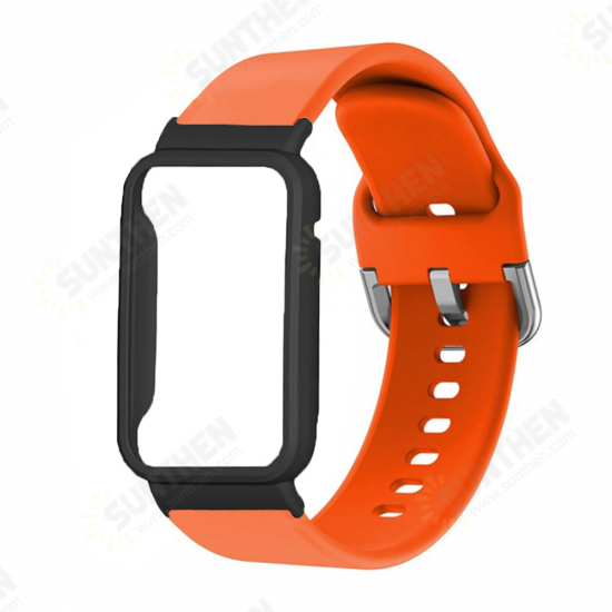 Multi-color Silicone Replacement Strap Smart Watch Band Watch Case Cover for Xiaomi Mi Band 7 Pro Multi-color Silicone Replacement Strap Smart Watch Band Watch Case Cover for Xiaomi Mi Band 7 Pro