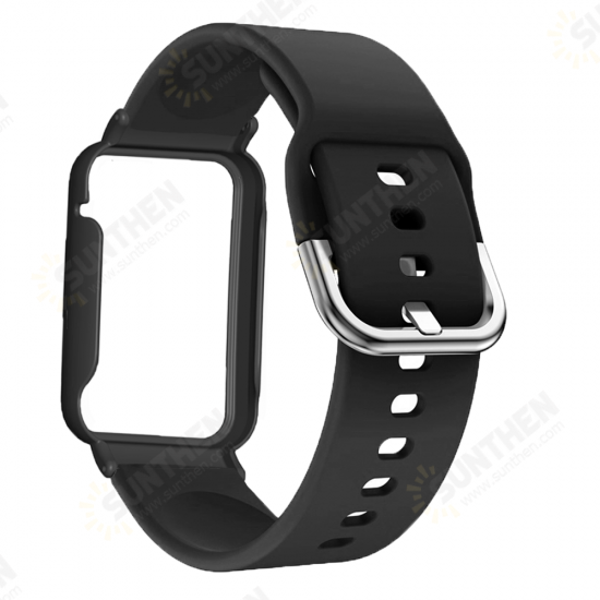 Multi-color Silicone Replacement Strap Smart Watch Band Watch Case Cover for Xiaomi Mi Band 7 Pro