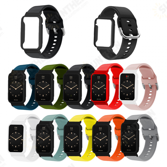 Multi-color Silicone Replacement Strap Smart Watch Band Watch Case Cover for Xiaomi Mi Band 7 Pro Multi-color Silicone Replacement Strap Smart Watch Band Watch Case Cover for Xiaomi Mi Band 7 Pro