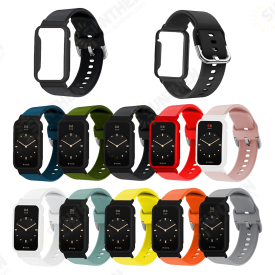 Multi-color Silicone Replacement Strap Smart Watch Band Watch Case Cover for Xiaomi Mi Band 7 Pro