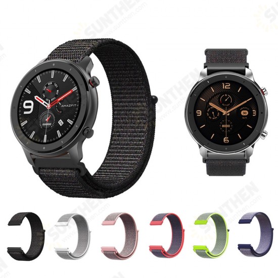 Nylon Watch Band Watch Strap Replacement for 47mm Amazfit GTR Smart Watch Nylon Watch Band Watch Strap Replacement for 47mm Amazfit GTR Smart Watch