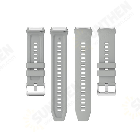 Silicone Watch Band Steel Buckle Watch Strap only for HuWatch GT 2e
