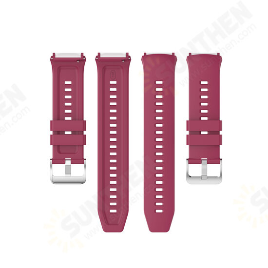 Silicone Watch Band Steel Buckle Watch Strap only for HuWatch GT 2e