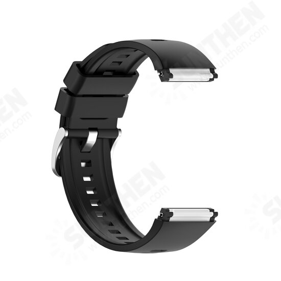 Silicone Watch Band Steel Buckle Watch Strap only for HuWatch GT 2e