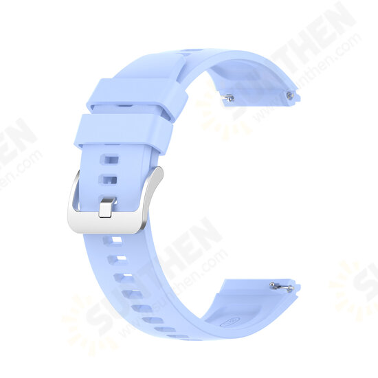 Silicone Watch Band Steel Buckle Watch Strap only for HuWatch GT 2e