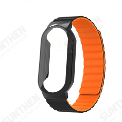 PC+Tempered Film Protective Case Silicone Magnetic Strap Smart Watch Band for Xiaomi Mi Band 7 / 7 NFC PC+Tempered Film Protective Case Silicone Magnetic Strap Smart Watch Band for Xiaomi Mi Band 7 / 7 NFC
