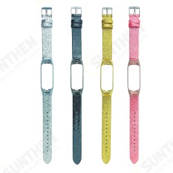 Pure Color Bright Stars Watch Strap Watch Band for Xiaomi Miband 3 / Miband 4 Non-original