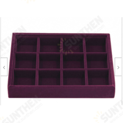 Purple Multi-check Flannel Smart Ring Box Small Jewelry Display Box Ring Storage Box Purple Multi-check Flannel Smart Ring Box Small Jewelry Display Box Ring Storage Box