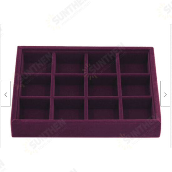 Purple Multi-check Flannel Smart Ring Box Small Jewelry Display Box Ring Storage Box Purple Multi-check Flannel Smart Ring Box Small Jewelry Display Box Ring Storage Box