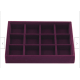 Purple Multi-check Flannel Smart Ring Box Small Jewelry Display Box Ring Storage Box Purple Multi-check Flannel Smart Ring Box Small Jewelry Display Box Ring Storage Box
