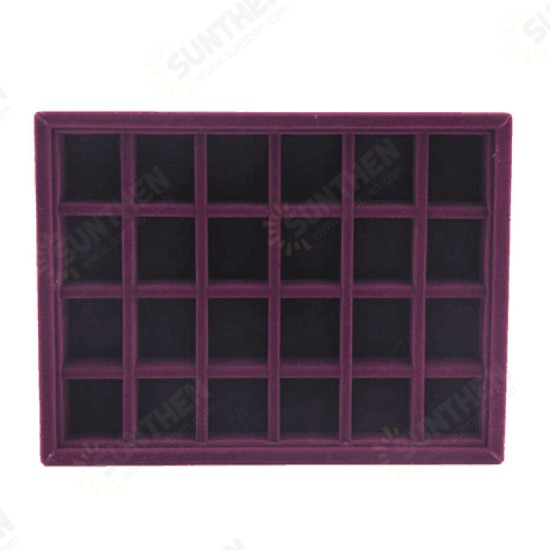 Purple Multi-check Flannel Smart Ring Box Small Jewelry Display Box Ring Storage Box Purple Multi-check Flannel Smart Ring Box Small Jewelry Display Box Ring Storage Box