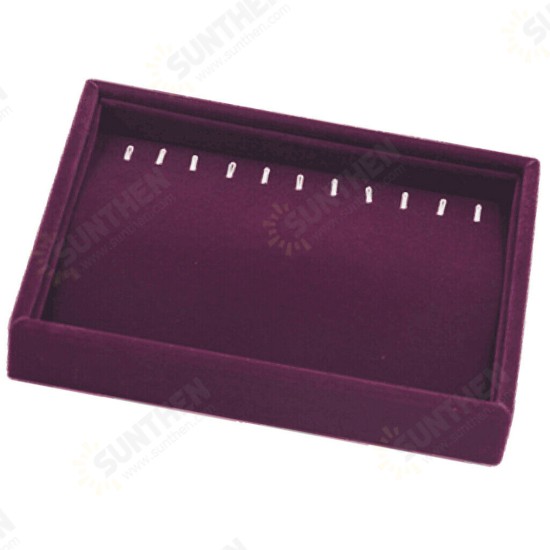 Purple Multi-check Flannel Smart Ring Box Small Jewelry Display Box Ring Storage Box Purple Multi-check Flannel Smart Ring Box Small Jewelry Display Box Ring Storage Box