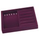 Purple Multi-check Flannel Smart Ring Box Small Jewelry Display Box Ring Storage Box Purple Multi-check Flannel Smart Ring Box Small Jewelry Display Box Ring Storage Box