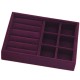 Purple Multi-check Flannel Smart Ring Box Small Jewelry Display Box Ring Storage Box Purple Multi-check Flannel Smart Ring Box Small Jewelry Display Box Ring Storage Box