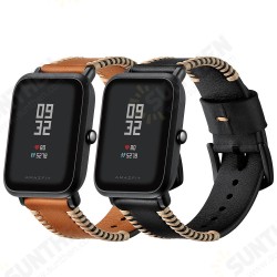 Replacement 20mm Leather Watch Band for Xiaomi Amazfit Pace Youth Smart Watch Non-original Replacement 20mm Leather Watch Band for Xiaomi Amazfit Pace Youth Smart Watch Non-original