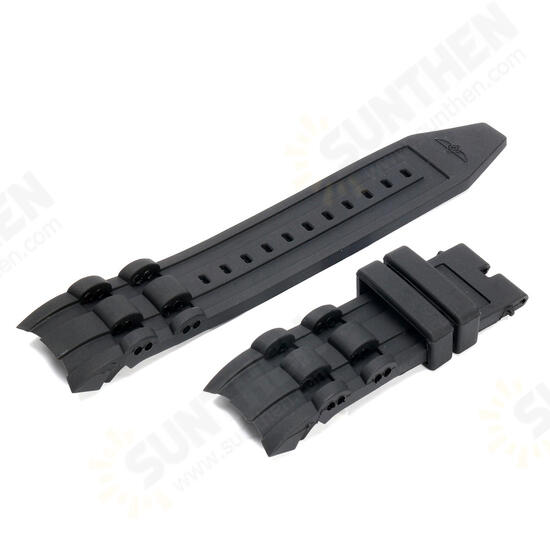 Replacement 220mm 26mm Black Rubber Watch Band Strap for Invicta Pro Diver