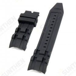 Replacement 220mm 26mm Black Rubber Watch Band Strap for Invicta Pro Diver
