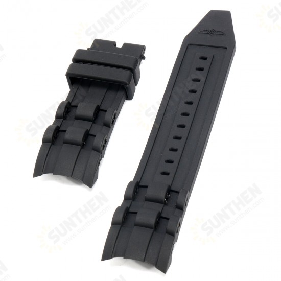 Replacement 220mm 26mm Black Rubber Watch Band Strap for Invicta Pro Diver