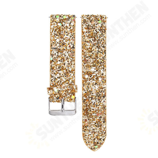 Replacement Bling Glitter Leather Wrist Strap Watch Band For Fitbit Versa Replacement Bling Glitter Leather Wrist Strap Watch Band For Fitbit Versa