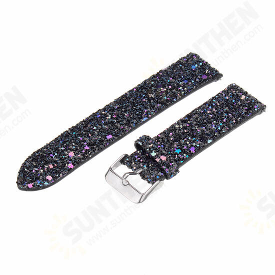 Replacement Bling Glitter Leather Wrist Strap Watch Band For Fitbit Versa Replacement Bling Glitter Leather Wrist Strap Watch Band For Fitbit Versa