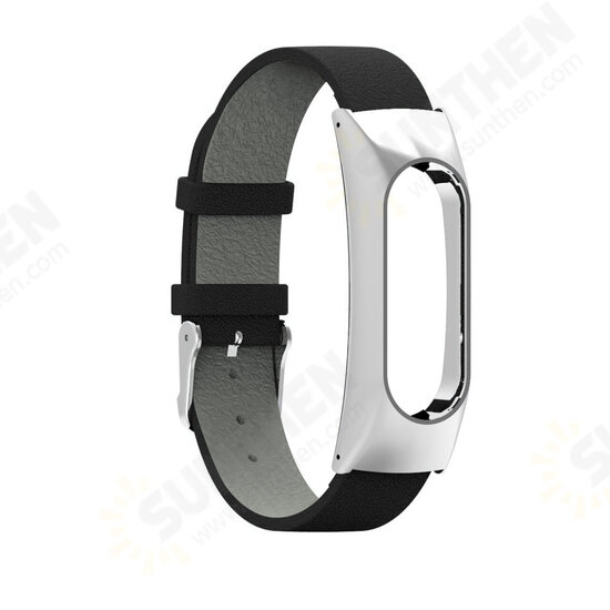 Replacement Leather Bracelet Wristband Wrist Strap for Xiaomi MiBand 2 Wrist Strap Non-original