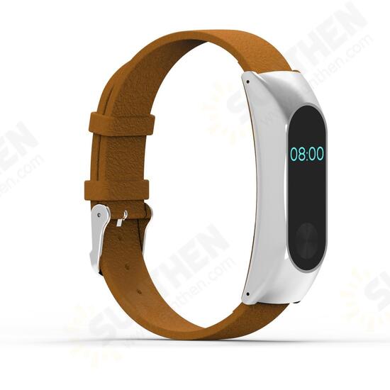 Replacement Leather Bracelet Wristband Wrist Strap for Xiaomi MiBand 2 Wrist Strap Non-original