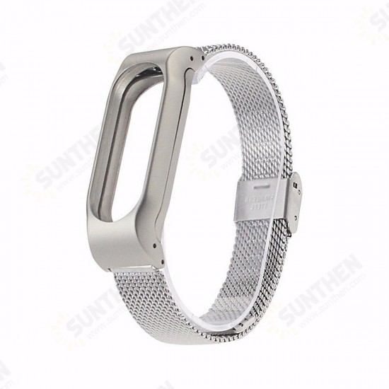 Replacement Stainless Steel Frame Bracelet Wristband For Xiaomi Miband 2 Non-original