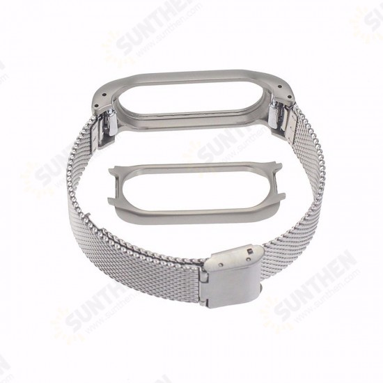 Replacement Stainless Steel Frame Bracelet Wristband For Xiaomi Miband 2 Non-original Replacement Stainless Steel Frame Bracelet Wristband For Xiaomi Miband 2 Non-original