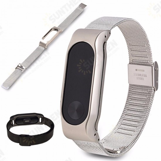 Replacement Stainless Steel Frame Bracelet Wristband For Xiaomi Miband 2 Non-original