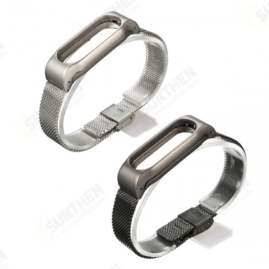 Replacement Stainless Steel Frame Bracelet Wristband For Xiaomi Miband 2 Non-original