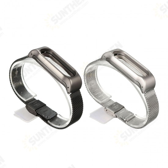 Replacement Stainless Steel Frame Bracelet Wristband For Xiaomi Miband 2 Non-original