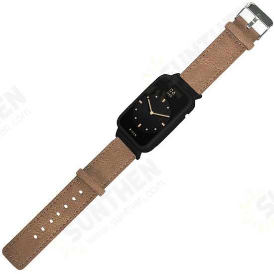 Retro Genuine Leather Replacement Strap Smart Watch Band Watch Case Cover for Xiaomi Mi Band 7 Pro Retro Genuine Leather Replacement Strap Smart Watch Band Watch Case Cover for Xiaomi Mi Band 7 Pro