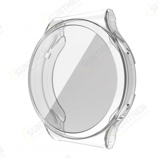 Plating Anti-Scratch Shockproof Transparent Soft TPU Watch Case Cover for HuWatch GT2 Pro