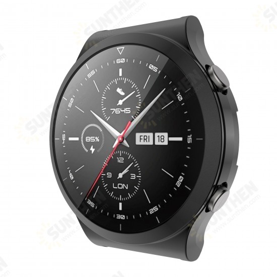 Plating Anti-Scratch Shockproof Transparent Soft TPU Watch Case Cover for HuWatch GT2 Pro