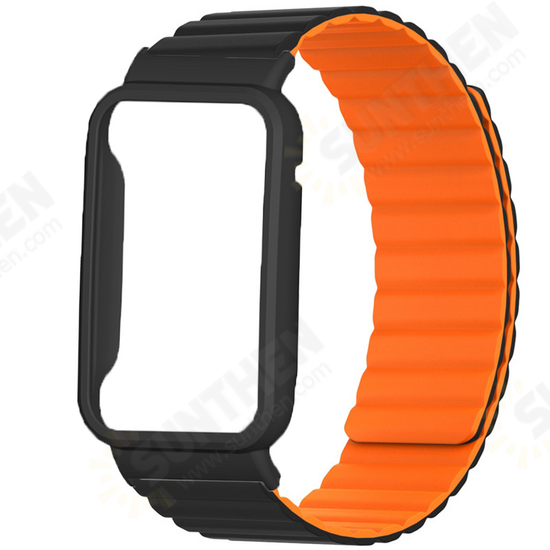 Silicone Magnetic Replacement Strap Smart Watch Band Watch Case Cover for Xiaomi Mi Band 7 Pro Silicone Magnetic Replacement Strap Smart Watch Band Watch Case Cover for Xiaomi Mi Band 7 Pro