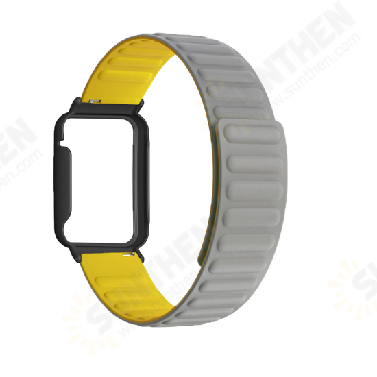 Silicone Magnetic Replacement Strap Smart Watch Band Watch Case Cover for Xiaomi Mi Band 7 Pro Silicone Magnetic Replacement Strap Smart Watch Band Watch Case Cover for Xiaomi Mi Band 7 Pro