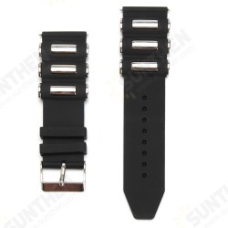 Silicone Rubber Diver Watch Band Strap For Invicta Excursion 18202 Black
