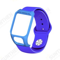 Silicone Watch Strap Watch Band Screen Protector for TOMTOM Runner3/2 TOMTOM Adventurer