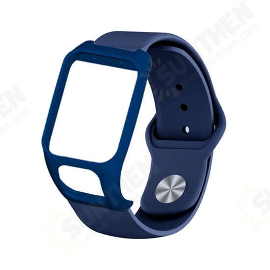 Silicone Watch Strap Watch Band Screen Protector for TOMTOM Runner3/2 TOMTOM Adventurer