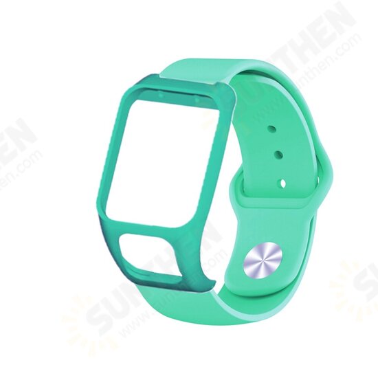 Silicone Watch Strap Watch Band Screen Protector for TOMTOM Runner3/2 TOMTOM Adventurer