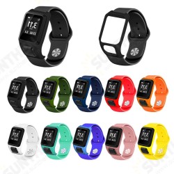 Silicone Watch Strap Watch Band Screen Protector for TOMTOM Runner3/2 TOMTOM Adventurer