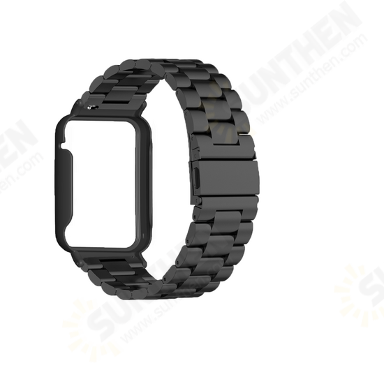Solid Stainless Steel Replacement Strap Smart Watch Band Watch Case Cover for Xiaomi Mi Band 7 Pro Solid Stainless Steel Replacement Strap Smart Watch Band Watch Case Cover for Xiaomi Mi Band 7 Pro