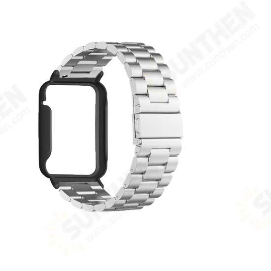Solid Stainless Steel Replacement Strap Smart Watch Band Watch Case Cover for Xiaomi Mi Band 7 Pro Solid Stainless Steel Replacement Strap Smart Watch Band Watch Case Cover for Xiaomi Mi Band 7 Pro