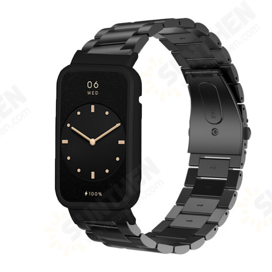Solid Stainless Steel Replacement Strap Smart Watch Band Watch Case Cover for Xiaomi Mi Band 7 Pro Solid Stainless Steel Replacement Strap Smart Watch Band Watch Case Cover for Xiaomi Mi Band 7 Pro