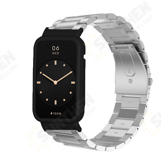 Solid Stainless Steel Replacement Strap Smart Watch Band Watch Case Cover for Xiaomi Mi Band 7 Pro Solid Stainless Steel Replacement Strap Smart Watch Band Watch Case Cover for Xiaomi Mi Band 7 Pro